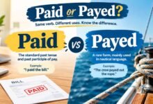 Paid or Payed